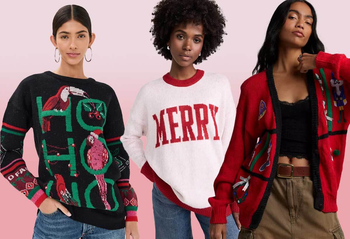 Pretty womens christmas sweaters best sale